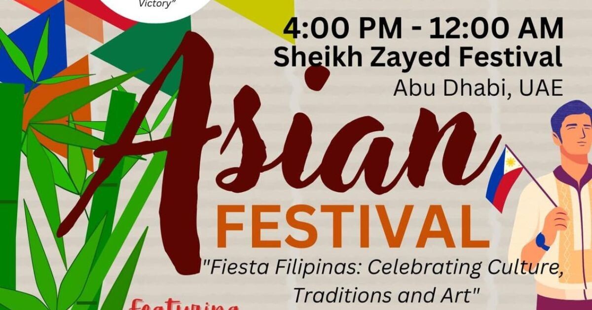 Filipino Heritage Celebrated at Abu Dhabi's Asian Festival