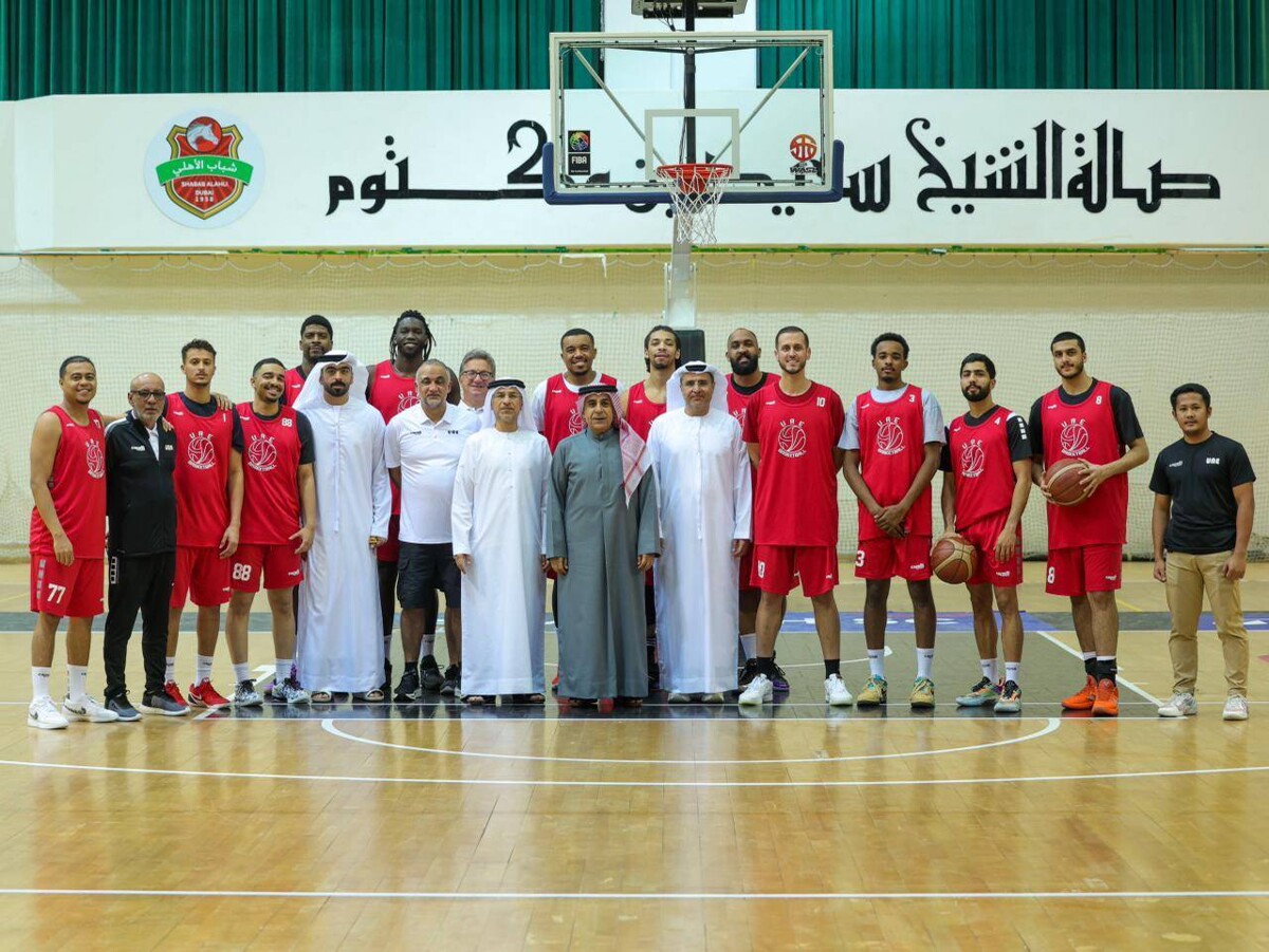 UAE Basketball Federation President Attends National Team's Final Training
