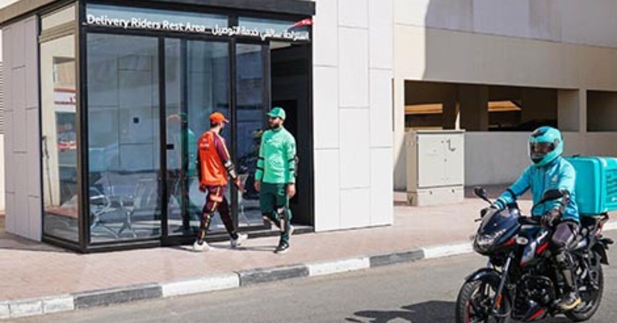 New Rest Areas for Delivery Riders in Dubai