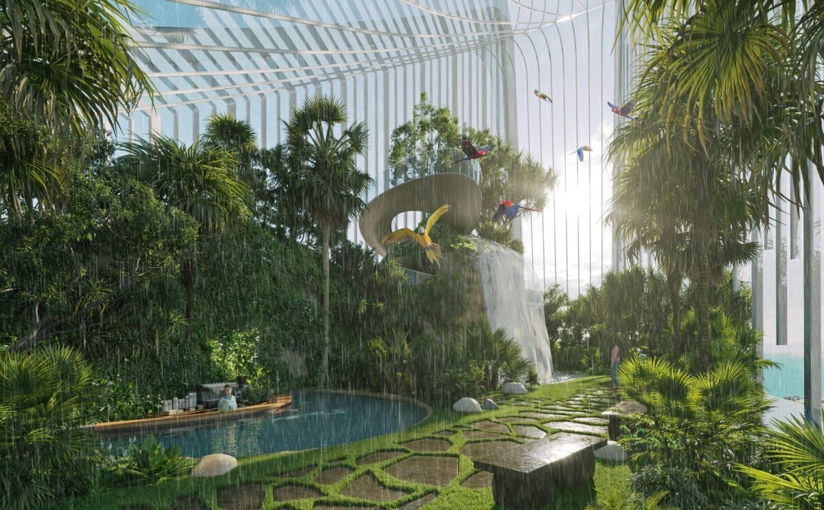 Apartamento de dos habitaciones con terraza en el centro de la ciudad de Dubái