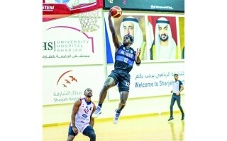 Sharjah and Al Nasr Compete in Basketball Match