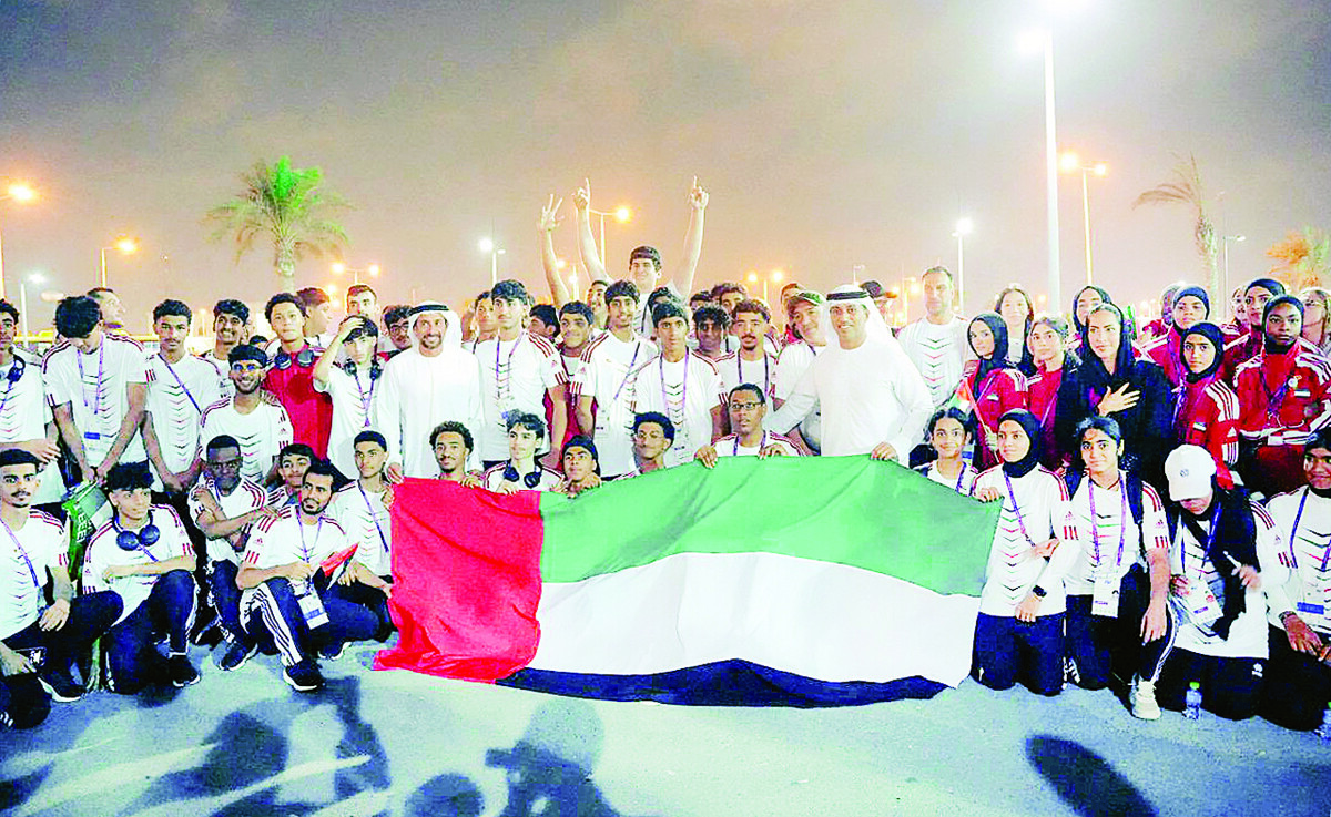 The UAE Minister of Sports witnesses an important sports event