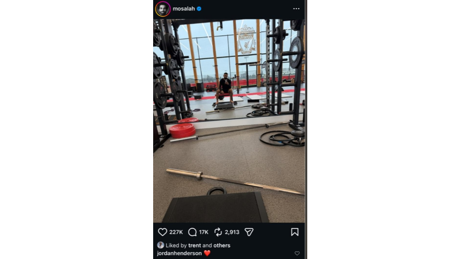 Mohamed Salah trains alone in Liverpool after controversy