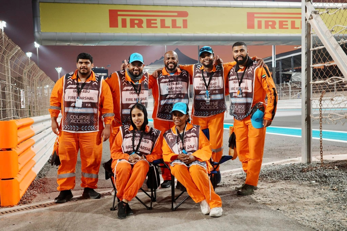 Orange-Clad Volunteers Secure Abu Dhabi F1 Grand Prix