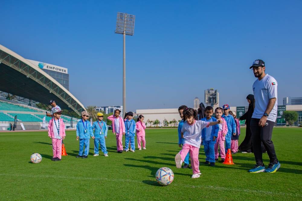 Дети приняли участие в Дубайском челлендже по физической подготовке 2025