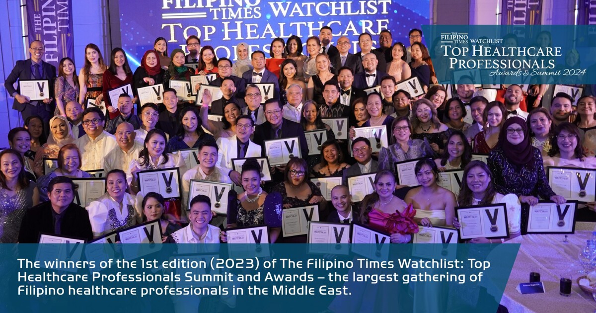 Список наблюдения Filipino Times: Премия и саммит лучших филиппинских медицинских специалистов на Ближнем Востоке 2024