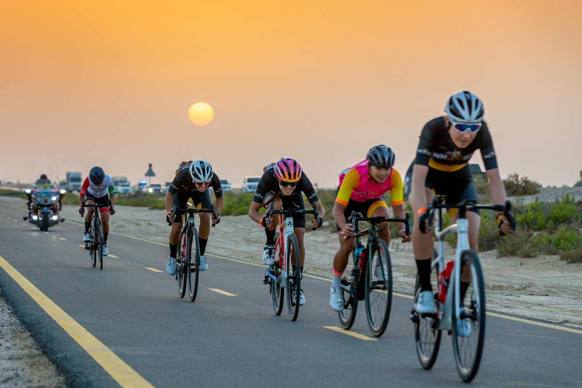 Women's Cycling Race in Dubai