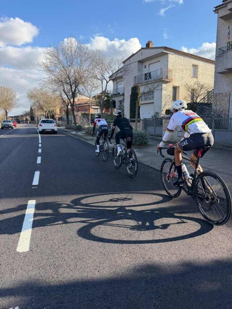 Three Emirati cyclists train in Spain