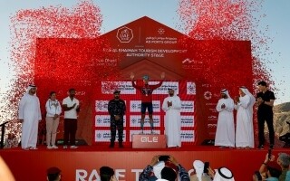 Italian rider Tiberi wins third stage of 2026 UAE Tour
