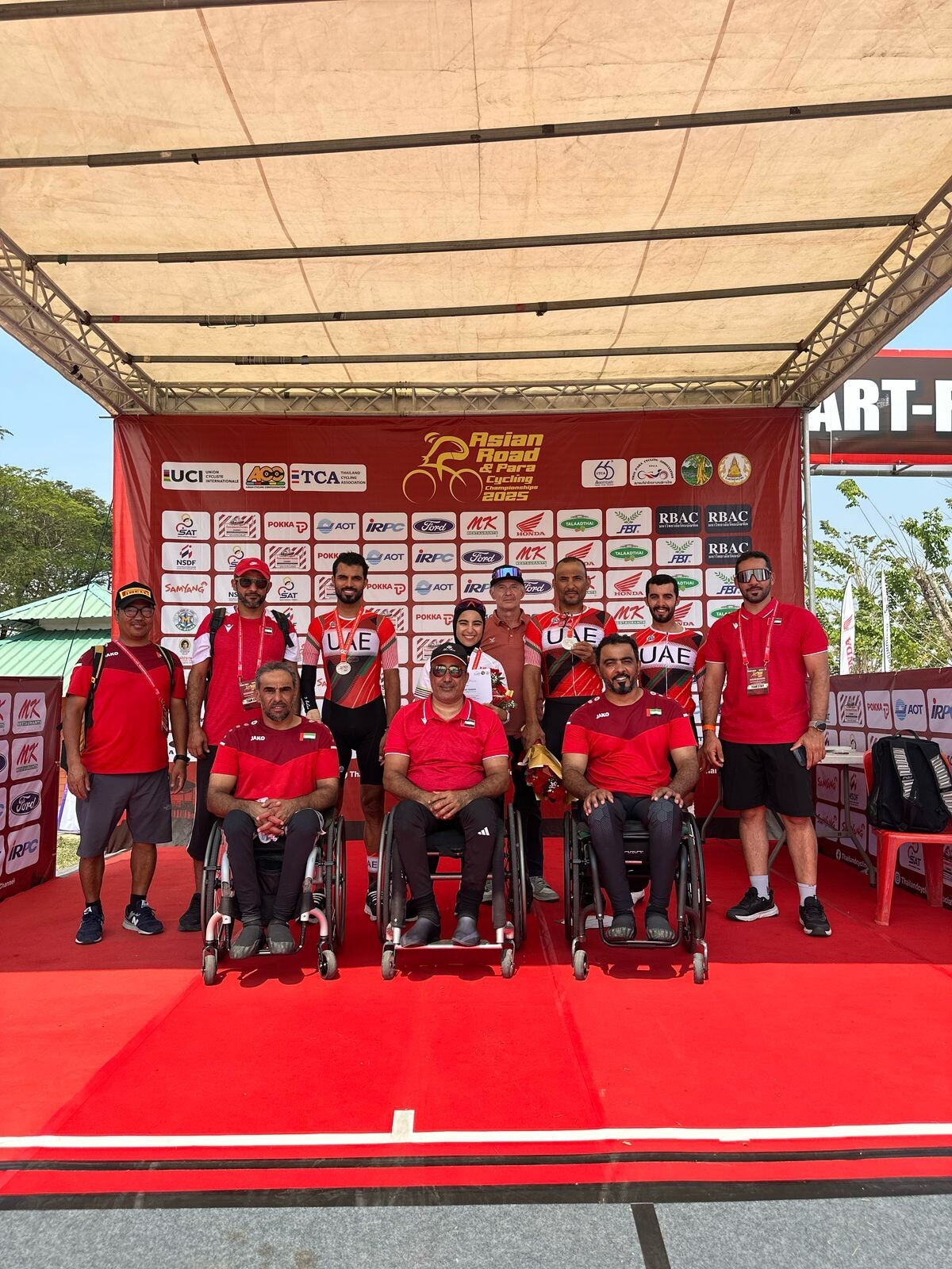 The UAE Achieves a New Milestone in the Asia Cycling Championship