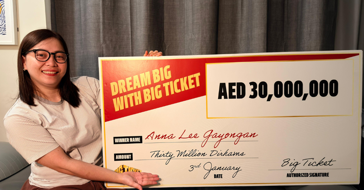 Filipina en Dubái gana 30 millones de dirhams