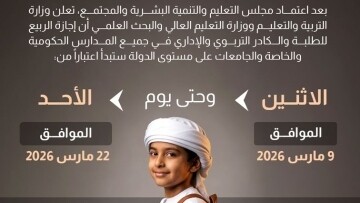 Spring Break Announced for UAE Schools and Universities