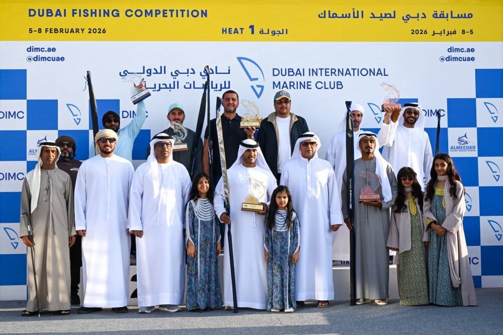 Dubai Marine Sports Club Concludes First Round of Fishing Championship