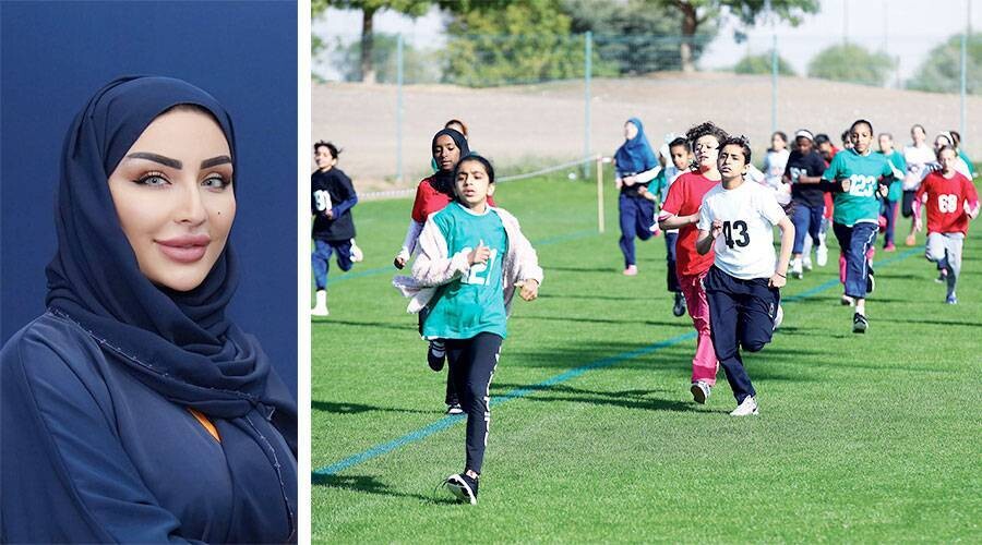 Manager of Abu Dhabi Bank for Supporting School Sports