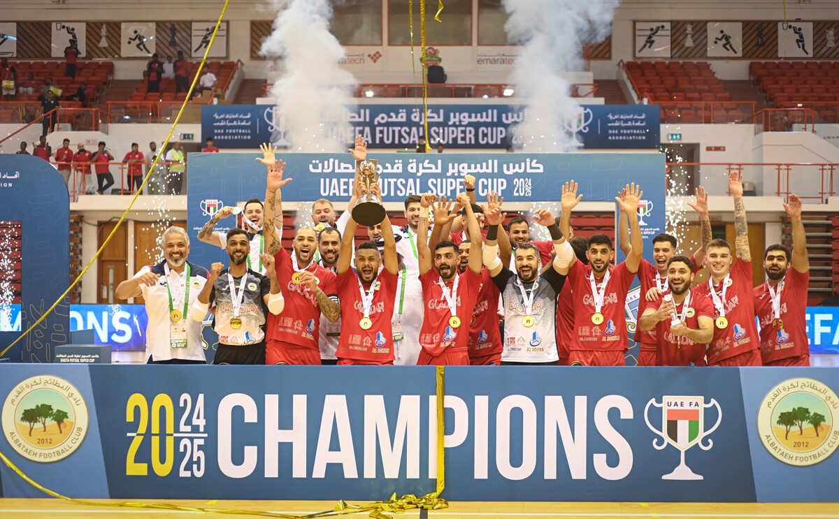 Al-Batayah wins the Super Cup for football indoors