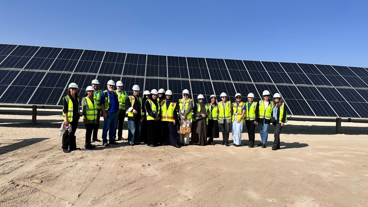 Visit of French-UAE Chamber of Commerce at Al Dhafra Solar Plant