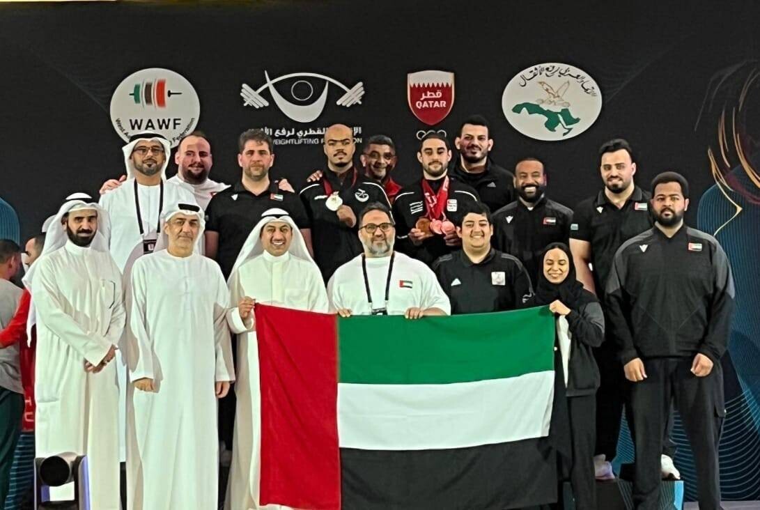 UAE Weightlifting Team Wins 9 Medals at West Asian Championships