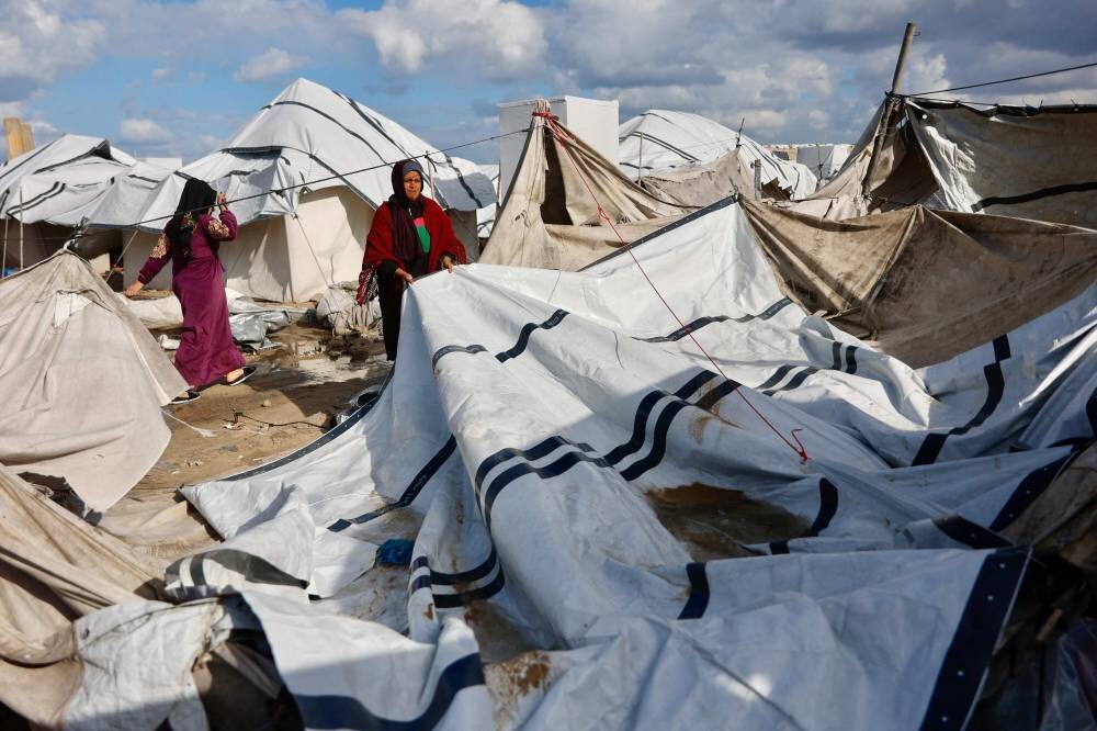 Storm Destroys Refugee Camps