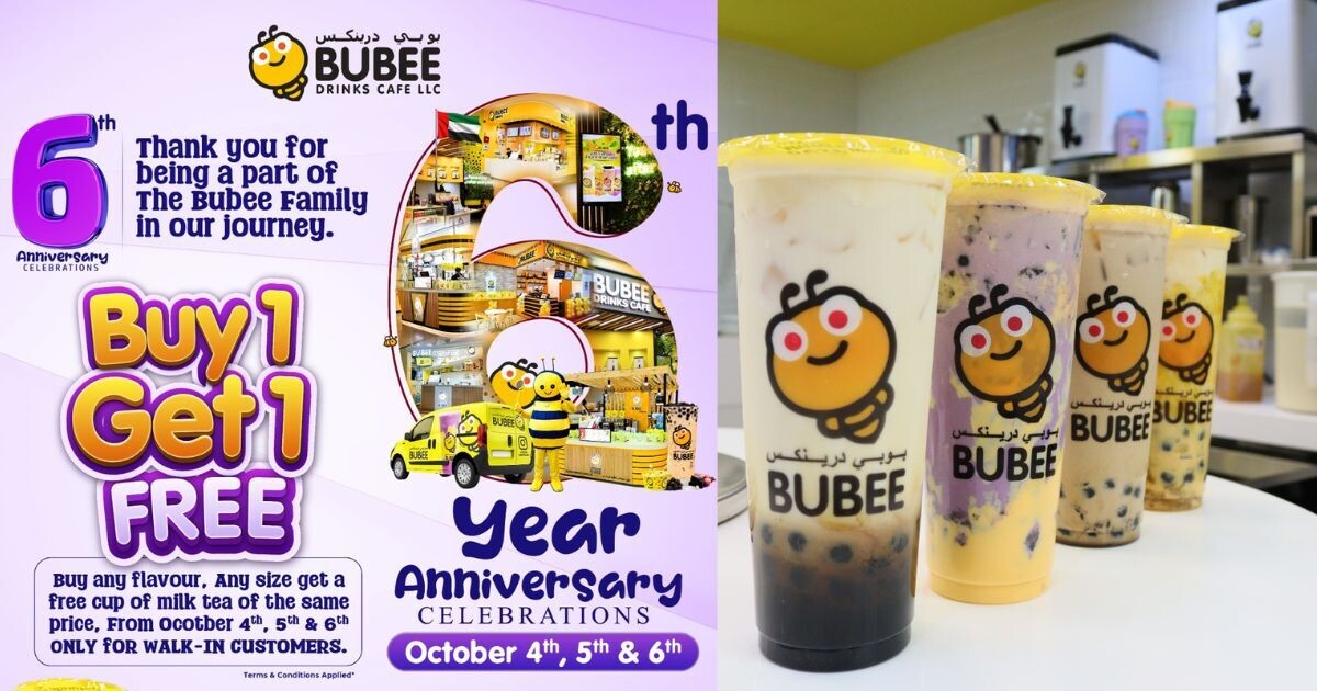 Кафе Bubee Drinks отмечает 6-й юбилей!