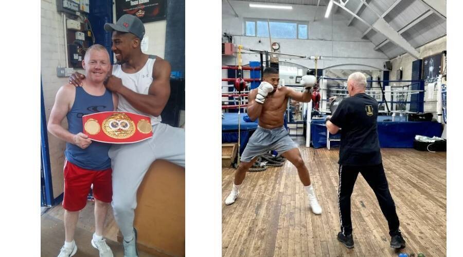 安东尼·约书亚与首任教练恢复训练