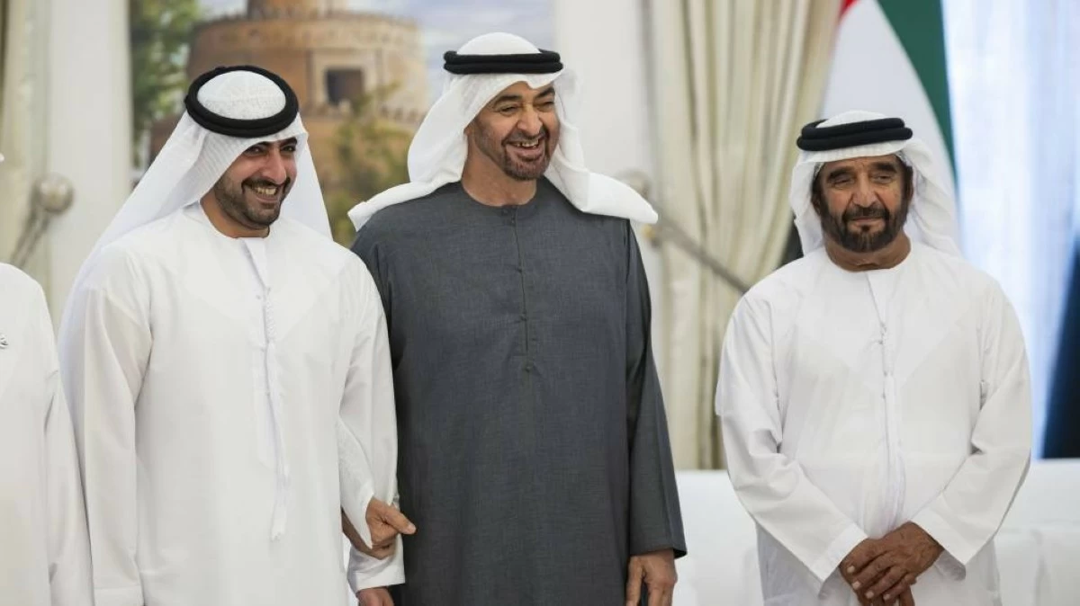 阿联酋总统谢赫·穆罕默德·本·扎耶德·阿勒纳哈扬出席婚礼招待会