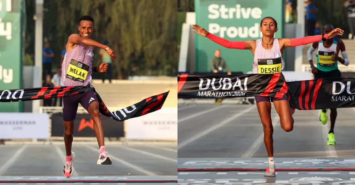 Эфиопские спортсмены доминируют на 25-м марафоне Дубая