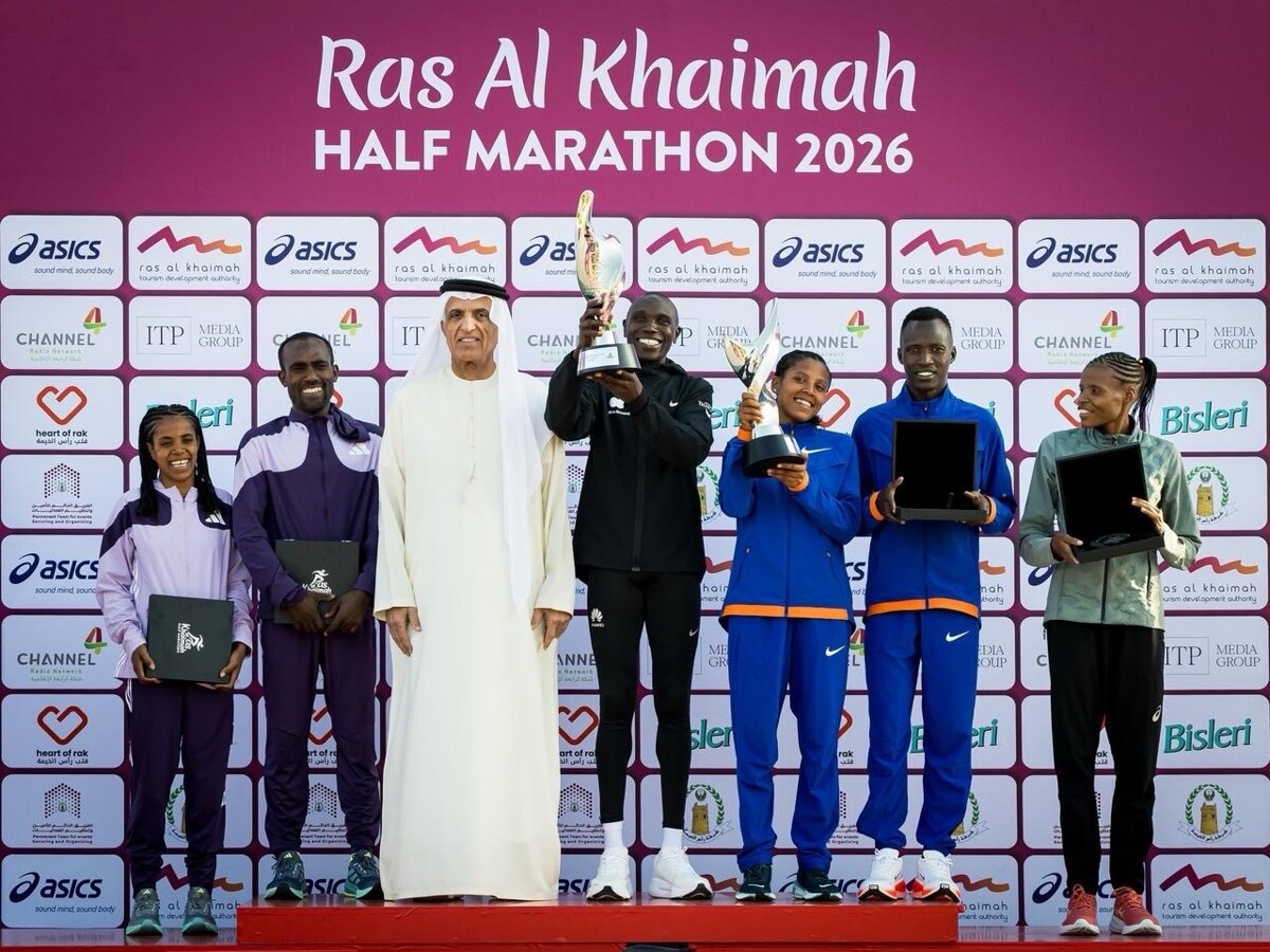 Kamworor and Anley win 19th Ras Al Khaimah Half Marathon