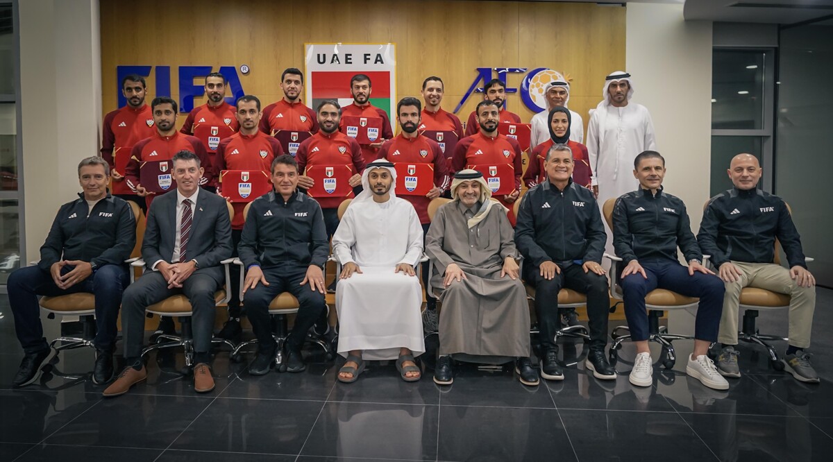 International Referee Badge Presented in Dubai