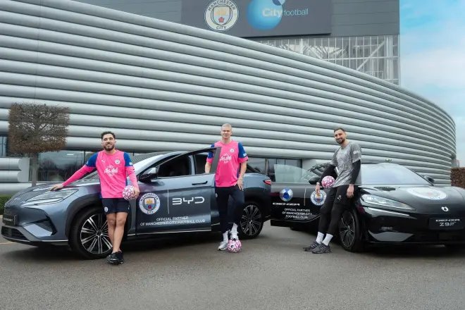 Manchester City Announces BYD Sponsorship