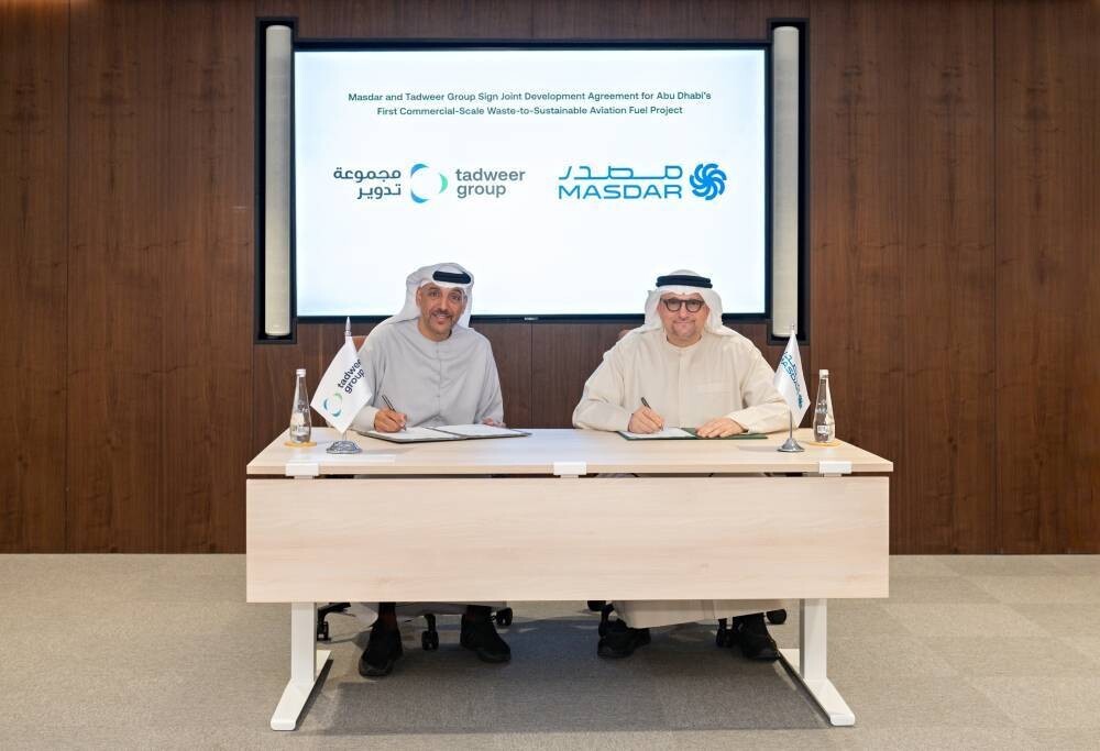 Masdar and Tadweir sign joint development agreement