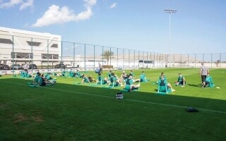 Kazakhstani Football Team Training in Ajman
