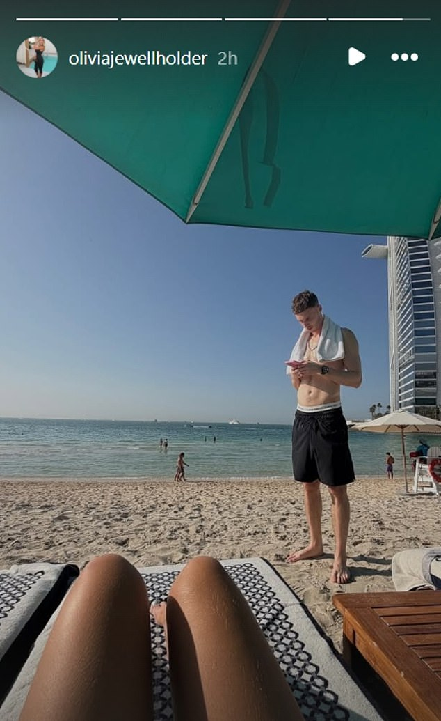 Cole Palmer Celebrates Valentine's Day in Dubai