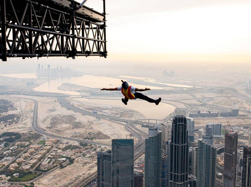 Global Skydiving Event at Burj Khalifa