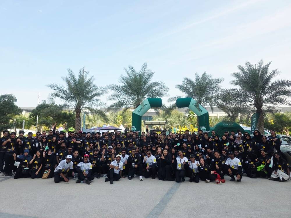 Falcons of the UAE Volunteers Successfully Conclude Dubai Cycling Stage Participation