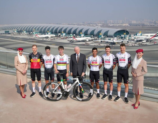 UAE XRG Cycling Team Arrives in Dubai