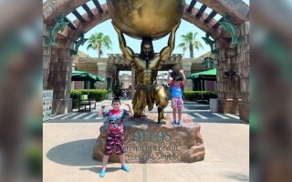 Исполнение желания ребенка в курортном отеле Atlantis в Дубае