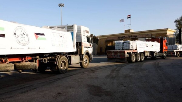 249th Emirati Humanitarian Aid Convoy Arrives in Gaza