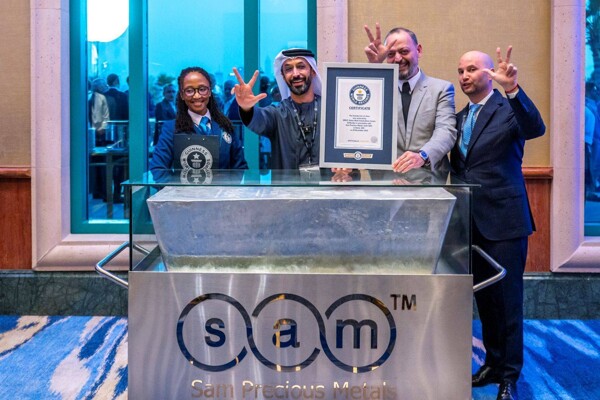 Dubai Unveils World's Largest Silver Bar