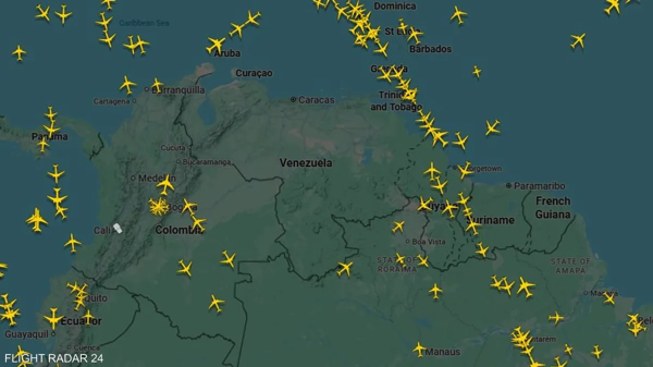 FlightRadar24 data showed...