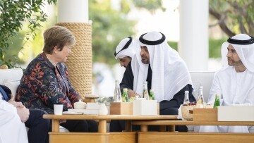 Встреча Президента ОАЭ с главой МВФ