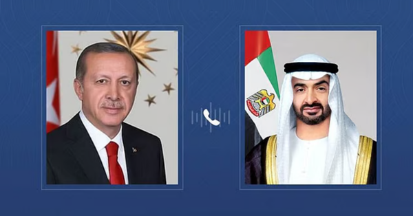 UAE and Turkey Presidents Discuss Bilateral Relations and Gaza Crisis