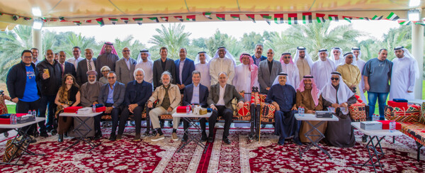 Celebration at the Dubai International Basketball Championship