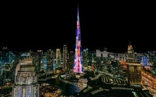 Creative Designs on the Face of Burj Khalifa