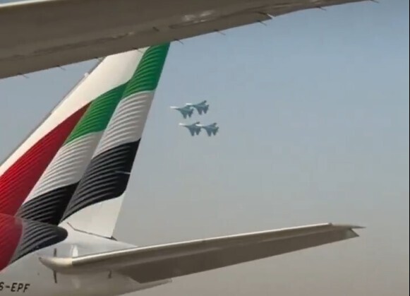 Возобновление авиашоу на Дубайской авиационной выставке