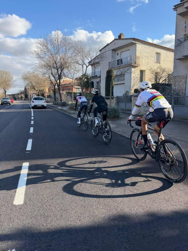 Three Emirati cyclists train in Spain