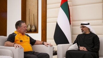 Abu Dhabi Crown Prince Meets McLaren Racing CEO Ahead of Grand Prix