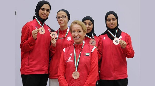 Женская команда Al Sharjah заняла третье место в чемпионате по карате
