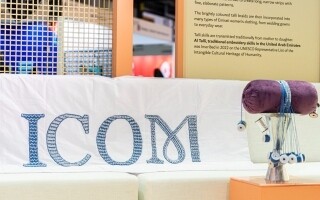 Dubai Unveils ICOM Flag Woven with Traditional Tali Craft