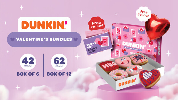 Celebrate Valentine’s Day with Dunkin’ Treats