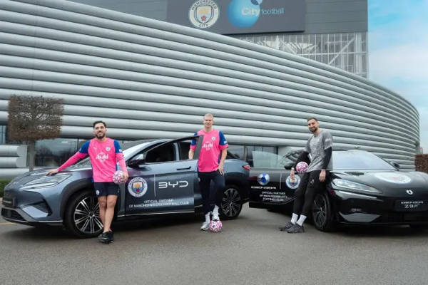 Manchester City Announces BYD Sponsorship